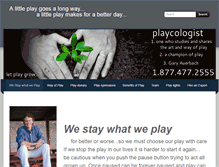 Tablet Screenshot of playcologist.com